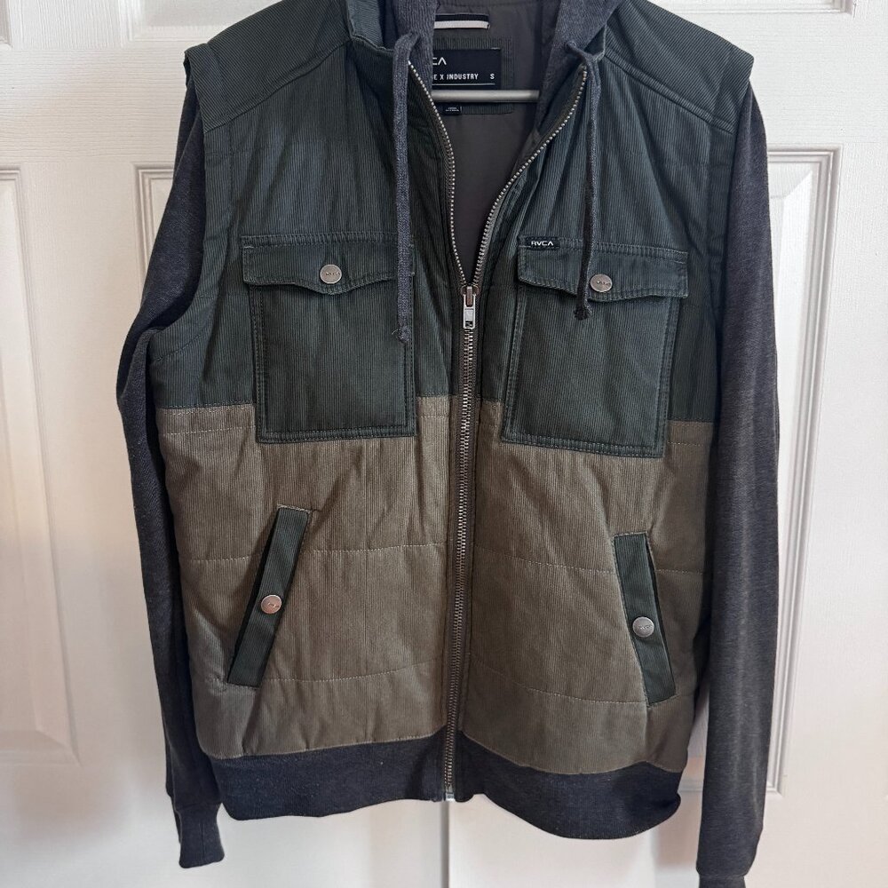 RVCA Vested Corduroy Hoodie Combo